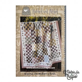 Quilt Around the Mulberry Blush Anni Downs patchwork applique