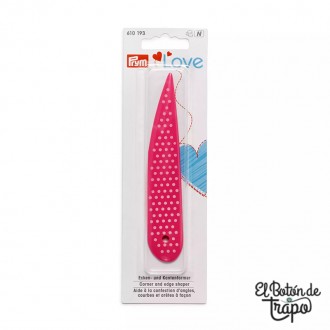 Moldeador para ángulos y bordes Prym Love fucsia para costura y patchwork