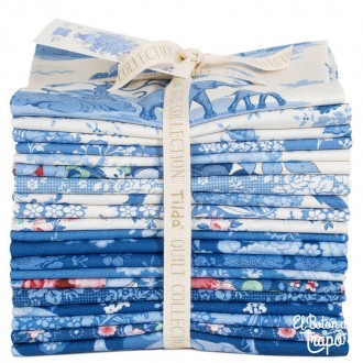 Pack completo Something Blue Tilda con 20 Fat Quarters coordinados