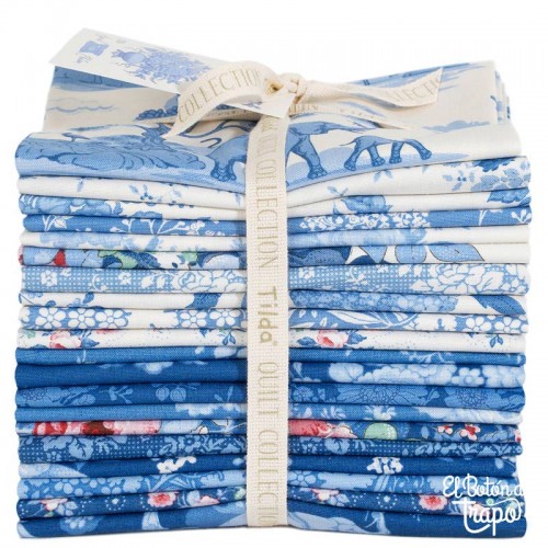 Pack completo Something Blue Tilda con 20 Fat Quarters coordinados