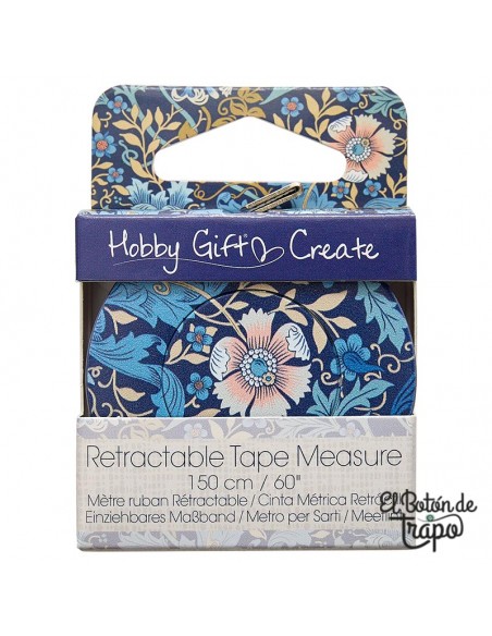 Cinta métrica retráctil Hobby Gift Create 150 cm para costura y patchwork