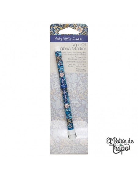 Rotulador para tela borrable con agua Hobby Gift Create color azul para costura, bordado, quilting y patchwork