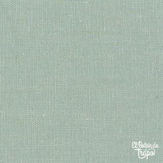 Tela lino algodón Devonstone verde salvia 55% lino 45% algodón