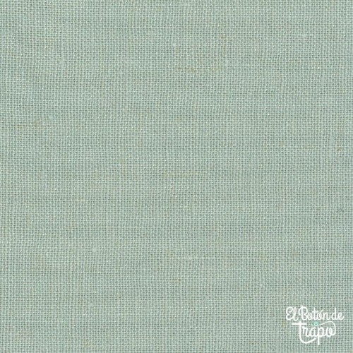 Tela lino algodón Devonstone verde salvia 55% lino 45% algodón