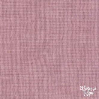 Tela lino algodón Devonstone rosa empolvado 55% lino 45% algodón