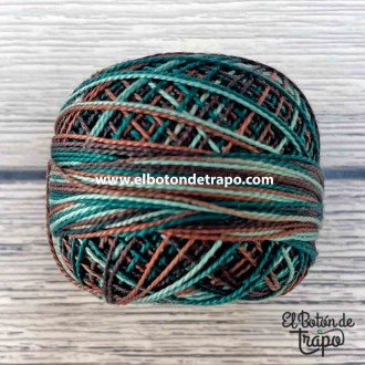 Hilo Valdani Perlé Nº12 color M83. Mint Julep100% algodón egipcio para patchwork y bordado 2