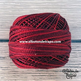 Hilo Valdani Perlé Nº12 color M43 vibrant Reds 100% algodón egipcio para patchwork y bordado 2