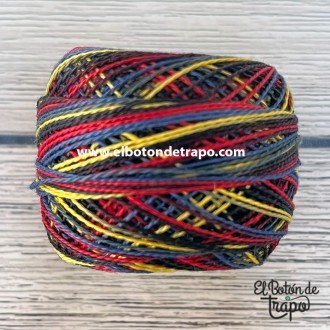 Hilo Valdani Perlé Nº12 color M11 Night Fire 100% algodón egipcio para patchwork y bordado 2