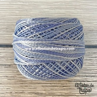 Hilo Valdani Perlé Nº12 color M42 Summer Sky 100% algodón egipcio para patchwork y bordado 2