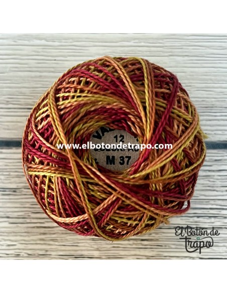 Hilo Valdani Perlé Nº12 color M37 Autumn 100% algodón egipcio para patchwork y bordado
