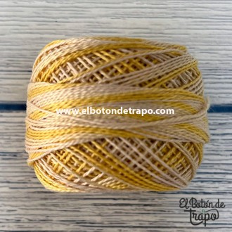 Hilo Valdani Perlé Nº12 color M67 Blurry Vanilla 100% algodón egipcio para patchwork y bordado 2