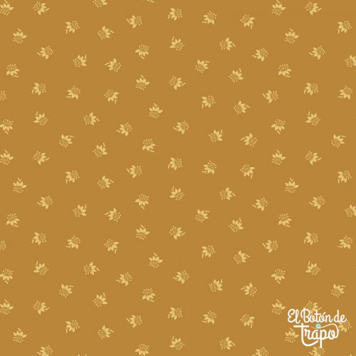 Tela patchwork Treasured Past Mini Floral Gold Marcus Fabrics