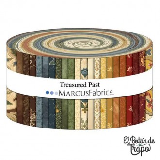 Jelly Roll Treasured Past con 40 tiras precortadas de Marcus Fabrics para patchwork