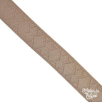 Cinta Natural para bolsos y mochilas de 38 mm 100% poliéster