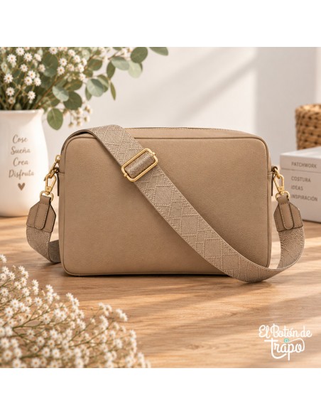 Cinta Natural para bolsos y mochilas de 38 mm 100% poliéster