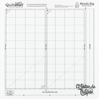 Entretela con patrón impreso Quiltsmart Mondo Bag para confeccionar un bolso de patchwork