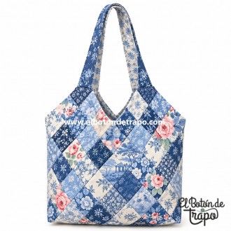 Entretela con patrón impreso Quiltsmart Mondo Bag para confeccionar un bolso de patchwork 2