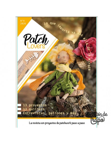 Revista Patch Lovers Nº 4 2026 con 13 proyectos de patchwork