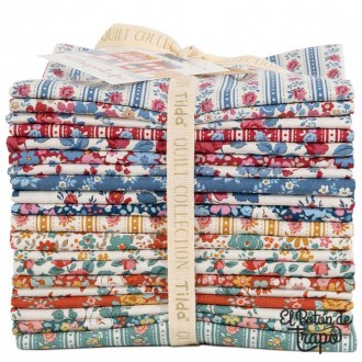 Pack 20 Fat Quarters Tilda Village Life 300279