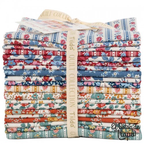 Pack 20 Fat Quarters Tilda Village Life 300279