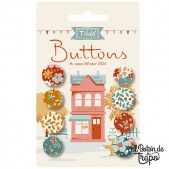 Set de botones Tilda Village Life Autumn 400080