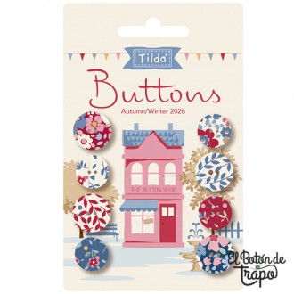 Set de botones Tilda Village Life Winter 400081