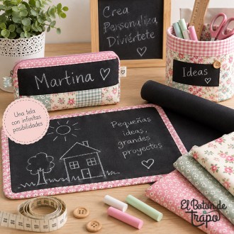 Tejido pizarra precortado de 70 × 40 cm para patchwork y manualidades 2