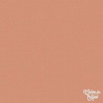 Tela Tilda Poppy Seed Basics terracota puntos