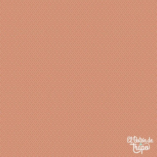 Tela Tilda Poppy Seed Basics terracota puntos