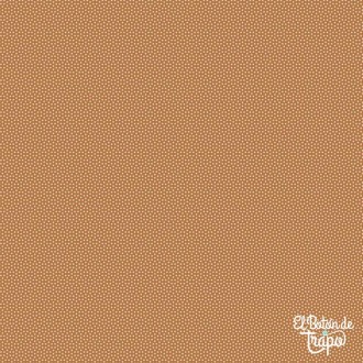 Tela Tilda Poppy Seed Basics marrón claro puntos