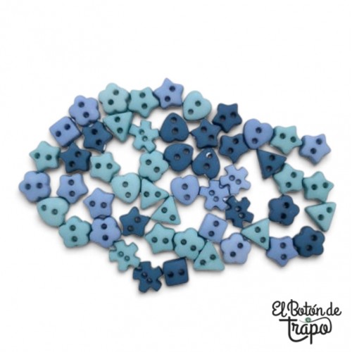 Botones mini formas marinas OCEAN 6 mm Dress It Up