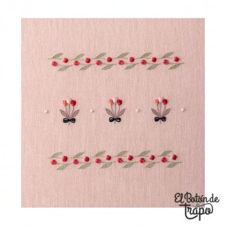 Libro de bordado floral Broderie Nature con proyectos de flores y naturaleza 2