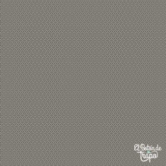 Tela Tilda Poppy Seed Basics Charcoal gris oscuro puntos quilting