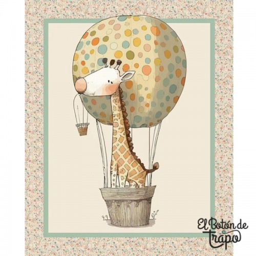 Panel Infantil Jirafa en Globo...