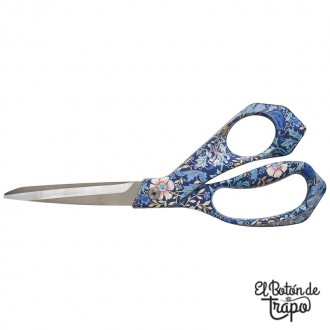 Tijeras de sastre Hobby Gift Create HGC850 de 21,5 cm con mangos de estampado floral azul 2