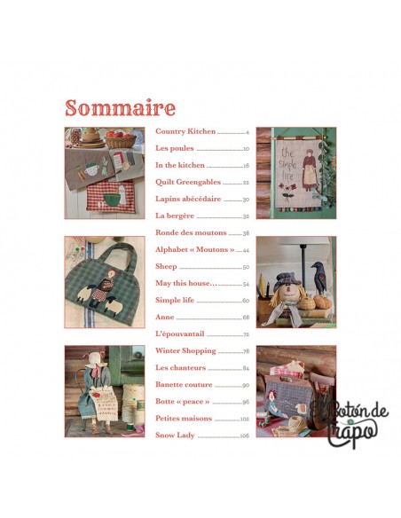 Proyecto de patchwork country del libro Simply Patchwork de Belén Hevia.