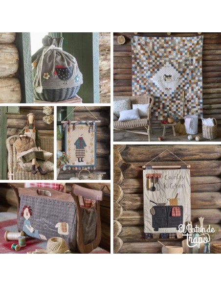 Diseños de patchwork y costura creativa de estilo country en Simply Patchwork de Belén Hevia.