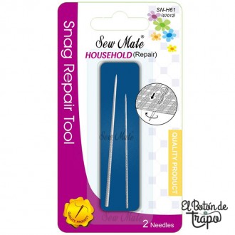 Herramienta Sew Mate SN-H61 con punta moleteada para esconder y rematar hilos de costura