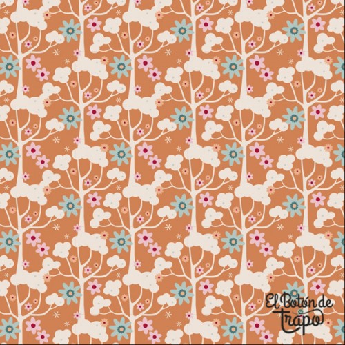 Tela Tilda Spring Diaries Wild Flower Miel