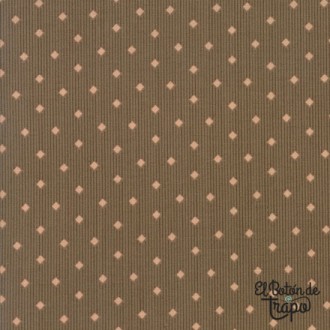 Tela Courtyard Diamante Marrón