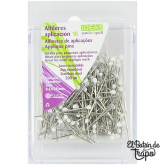 Alfileres Patchwork Aplicación