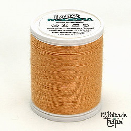 Hilo de Lana Maderia Naranja Crema 3755