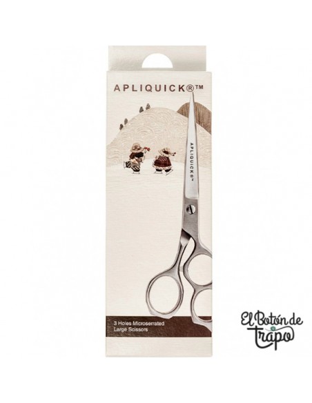 Tijeras Apliquick microserradas grandes