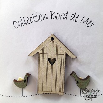 Pack 3 Botones Orilla del Mar