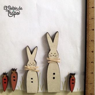 Pack 5 Botones Conejitos 2