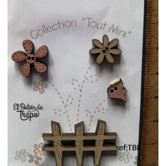 Pack 4 Botones Florecitas... 2