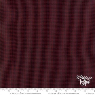 Tela country de algodón peinado de Primitive Gatherings granate 2