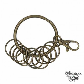 Llavero Redondo Oro Viejo...