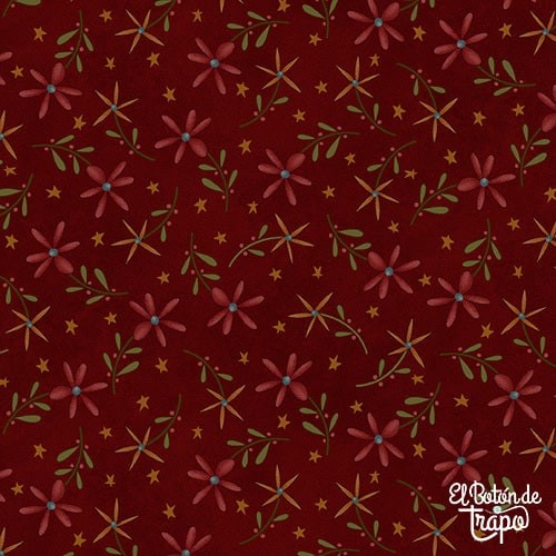 Franela Folk Art Flannel 2 Daisy Toss...