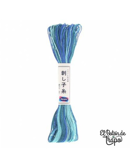 Hilo Sashiko Multicolor Azul Olympus